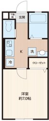 レミオパレス稲毛の物件間取画像